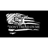 Don't Tread On Me Snake Distressed American Flag Window Vehicle