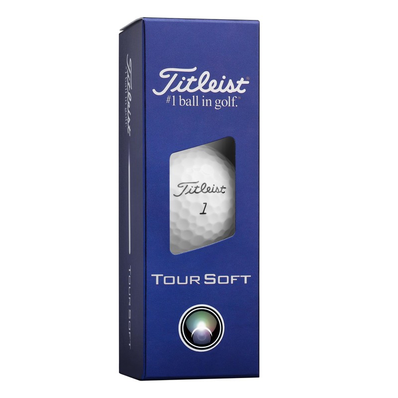 Titleist Tour Soft Golf Ball, Pack of 12, White, Numbers