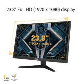 ASUS TUF Gaming 24” 1080P Monitor (VG247Q1A) - Full HD, 165Hz (Supports 144Hz), 1ms, Extreme Low Motion Blur, Adaptive-sync, FreeSync Premium, Shadow Boost, Speakers, Eye Care, HDMI, DisplayPort