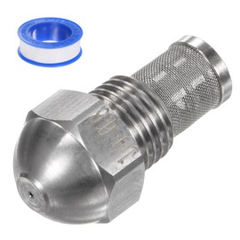 M METERXITY Mist Nozzle 1/4BSPT 0.6mm Orifice Dia Stainless Steel Filter Spray Tip with Sealing Tape for Cooling/Cleaning/Coating/Garden Watering Outdoor Fine Misting Nozzle
