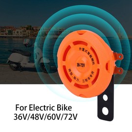 ANKROYU 36V/48V/60V/72V Electric Bike Horn, Waterproof Smart Electronic Horn, Electric Bike Safety Horn, Electric Bike Alarm Horn for Electric Bike