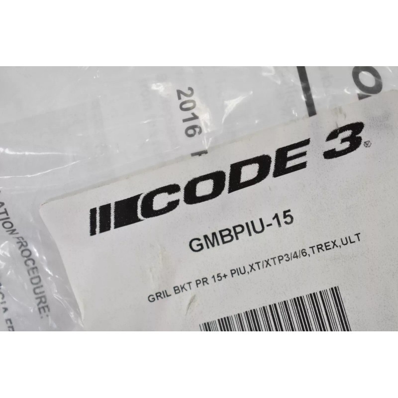 Code 3 Grill Bracket GMBPIU-15 XT/XTp3/4/6 Tex Mounting Assembly Kit