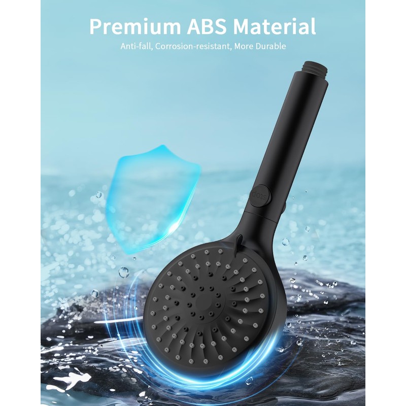 FASDUNT Shower Head with Handheld, High Pressure Handheld Shower Head