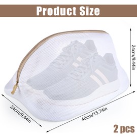 Pack of 2 Laundry Net Shoes, Laundry Bag, Washing Bag, Washing Bag, Washing Machine, Laundry Net, Reusable Shoe Bag, Washing Machine for Shoes, Bras, Socks