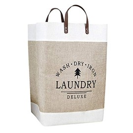 Lihio Laundry Baskets Collapsible Laundry Bag for Bedroom Laundry Hampers Clothes Storage Organier Decorative with Handle for Bathoom Home 13.8"x22"
