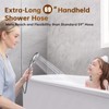 BRIGHT SHOWERS Rain Shower Head with Handheld Spray Built-in Power