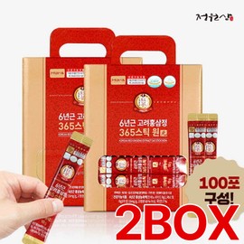 정원삼 6년근 고려홍삼정 365스틱 원 100포 2세트