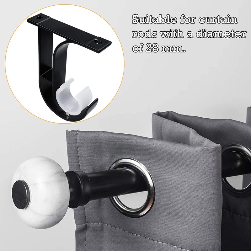 Curtain Rod Ceiling Mount Brackets 2 Pack Ceiling Mount Curtain