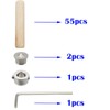 Wood Dowel, CESFONJER 8mm Dowel Kit, 55 Wood Dowels, 2