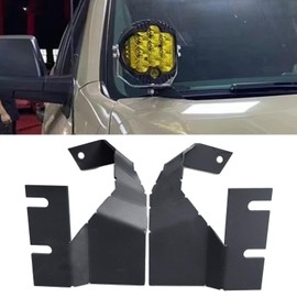 hilopexi 2Pcs A Pillar LED Mounting Bracket Kits fits 2014 to 2021 Toyota Tundra Hood Ditch Side Led Pod Brackets Work Light Sport Light Mount Bracket Holder Accessories