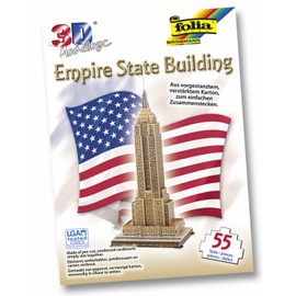 Folia 34004 - 3D Modellogic, 55 Pcs, Empire State Building - New York