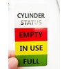 Cylinder Status Sign Tags,Full,in Use,Empty Cylinder Cardboard，4x2 Inch,100 Pcs Per