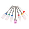 7PCS Ceramic Nail Drill Bits for Nail Drill, Remove Gel,