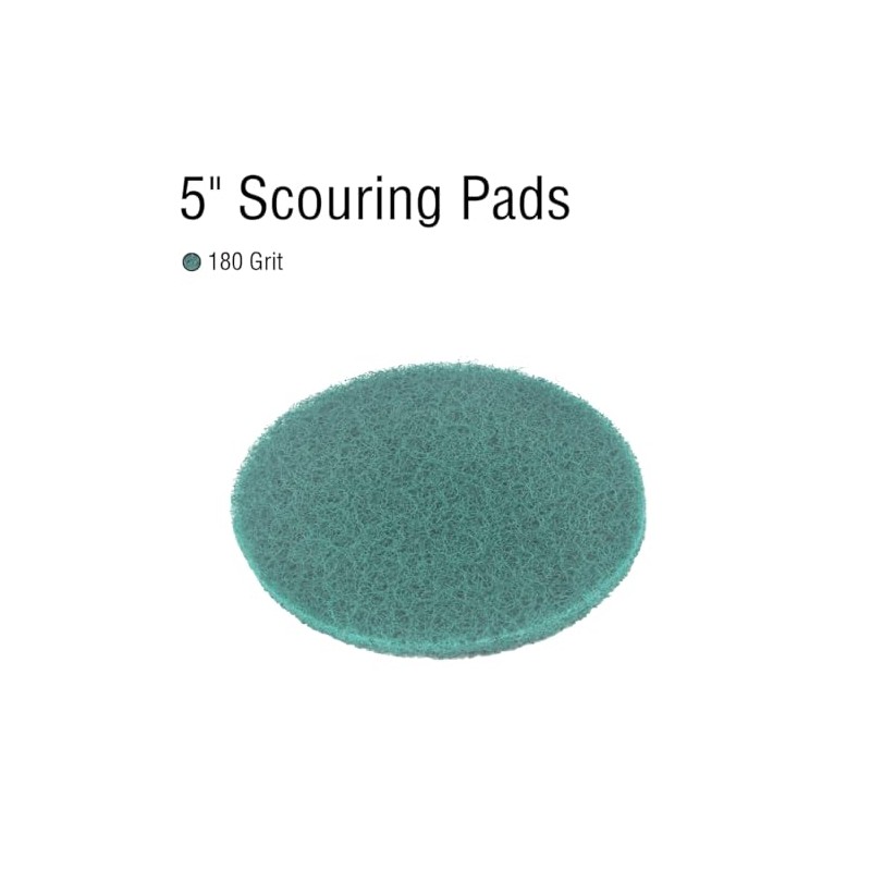 JUNLIXN 5 Inch 180 Grit Drill Brush Scrubber Scouring Pads,
