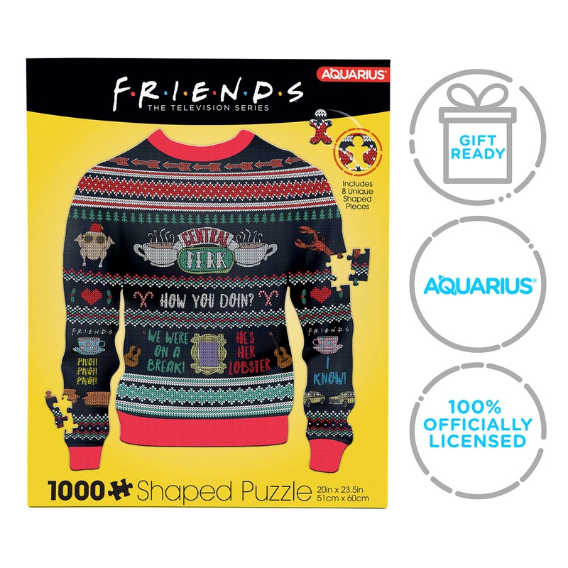 AQUARIUS - Friends TV Series Ugly Christmas Sweater Shaped 1000