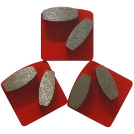 Diamond Concrete Grinding Discs for Husqvarna Redi-Lock, Medium Bond, Set of 3, 18/20 Grit