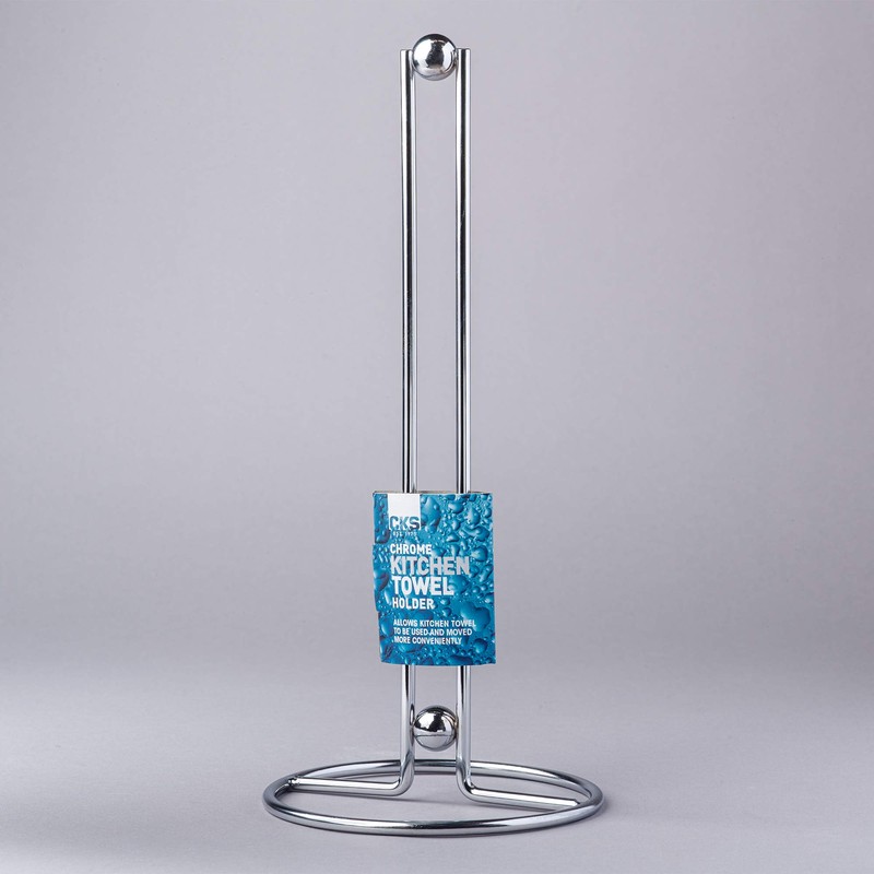 Kilo Classic Chrome Paper Towel Stand/Holder-34cm, One Size