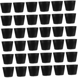 BETOOKY Bolsa de Plantación de Vivero Negra de PE Transpirable y Permeable 100 Piezas para Suculentas y Plantas Perennes en Jardines y Granjas