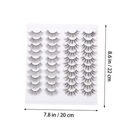Mikinona Natural 3d False Lashes Set for Girls 20 Pairs Fake Eyelashes Comfortable and Fashionable Design