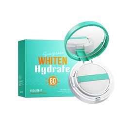 Whitening Hydrating Air Cushion Sunscreen 12g – LSF 60+ PA+++, Leichte Abdeckung und UV-Schutz – Perfekt für Strahlenden, Aufhellung und Feuchtigkeitsdauer des Sonnenschutzmittelkissens