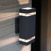 LMP 2 Pack LED Square Up and Down Lights Outdoor