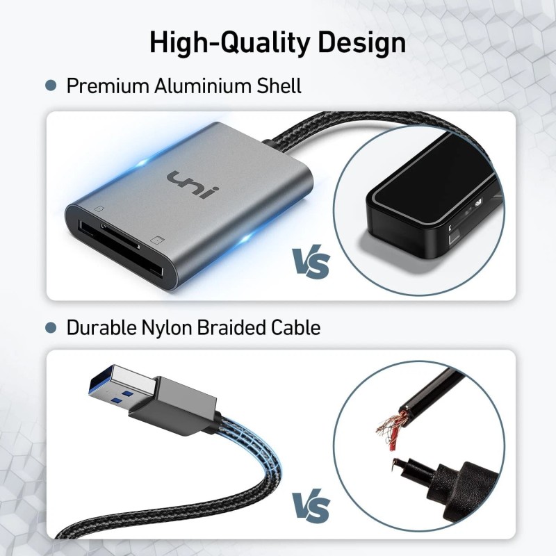 uni USB 3.0 to SD/ Micro SD Card Adapter for