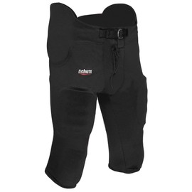 Schutt Sports Youth All-in-One Poly Knit Football Pant, Black, Small
