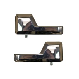 PT Auto Warehouse FO-2705M-DP - Inner Interior Inside Door Handle, Chrome - Left/Right Pair