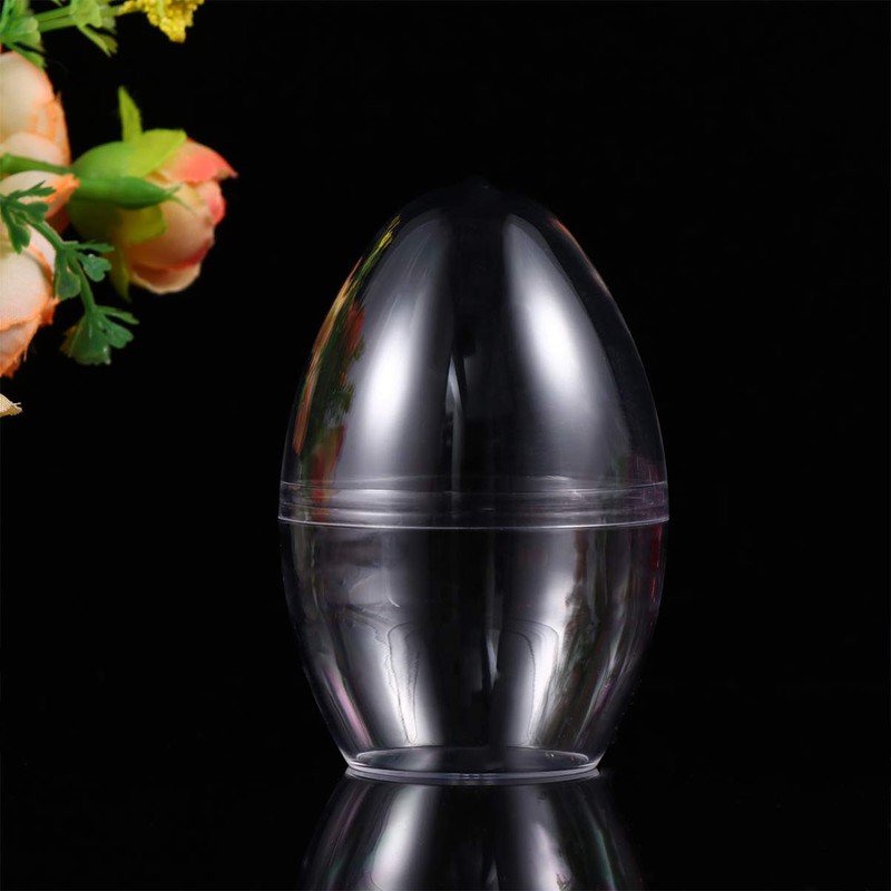 Ipetboom Clear Easter Eggs: 8pcs Clear Plastic Eggs Fillable, Candy
