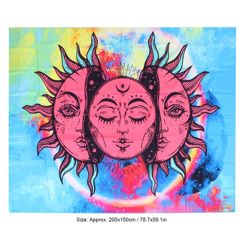 Sun Goddess Pattern Tapestry Wall Hanging for Bedroom Living Room
