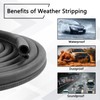 20Ft Car Door Seal Strip Universal Automotive Weather Stripping Rubber