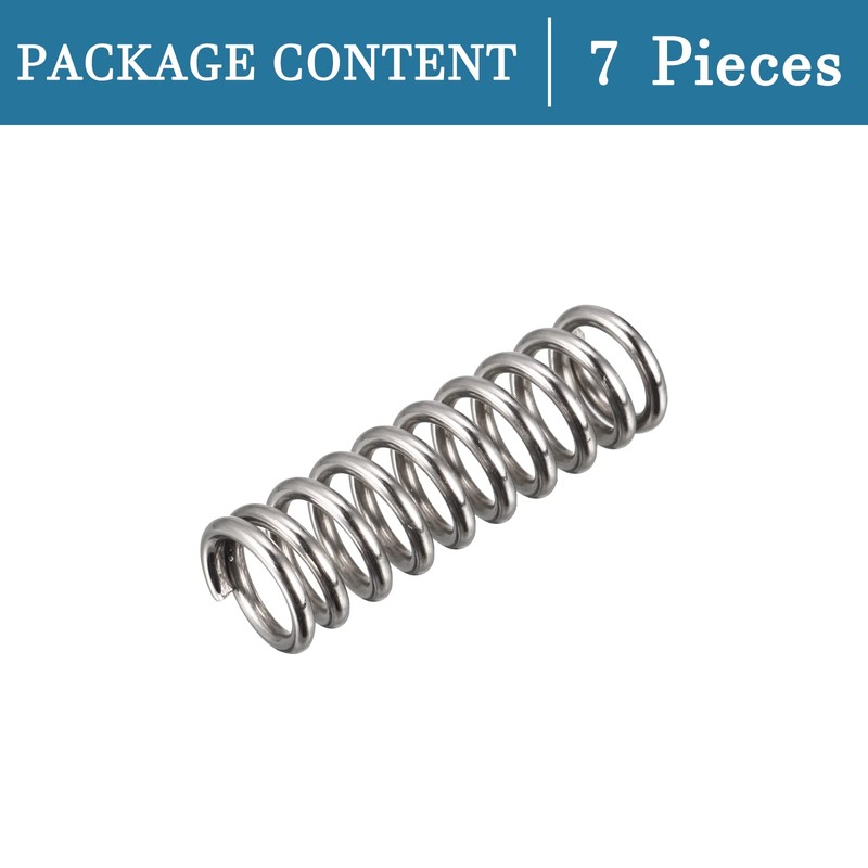QUARKZMAN Small Compression Spring x 7 Pieces Spring Steel Tension