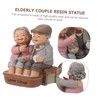 ORFOFE Anniversary Couple Resin Figurine Decor Love Statue for Elderly