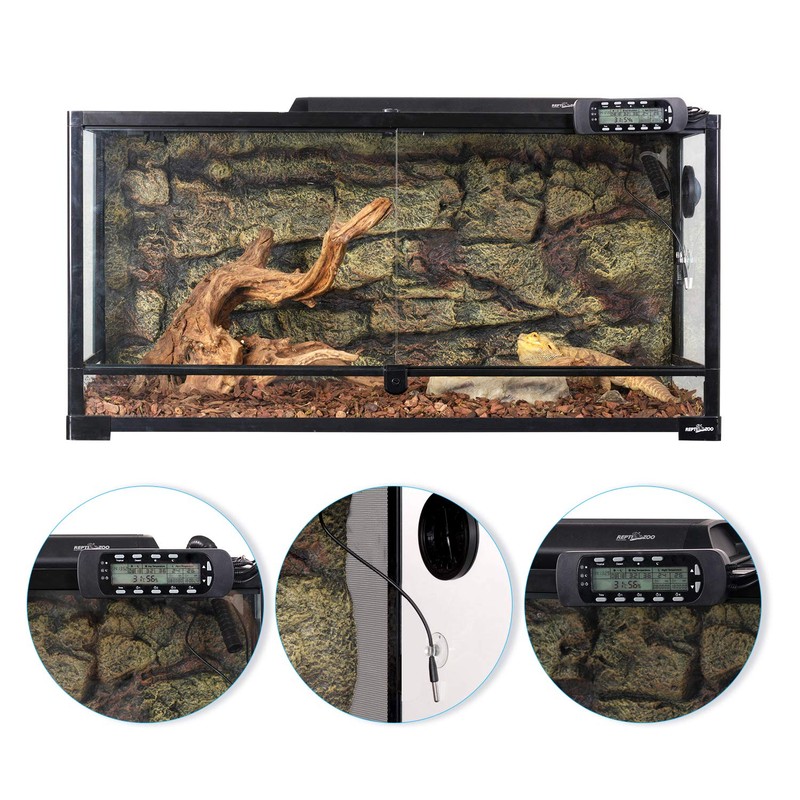 REPTI ZOO Reptile Thermostat Digital Outlet Temperature Timer Troptical or