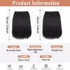 XFSRG Pack of 2 Clip-In Extensions, Synthetic Invisible Silky Seamless