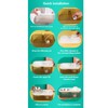 Cat Water Fountain Food Bowl High Capacity Quiet 2 In