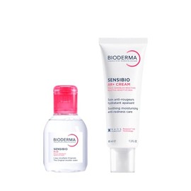 Bioderma, Rutina para Piel Sensible, Kit Sensibio Ar Cream 40 Ml  Sensibio H2o 100 Ml, Calma e Hidrata la Piel                                        