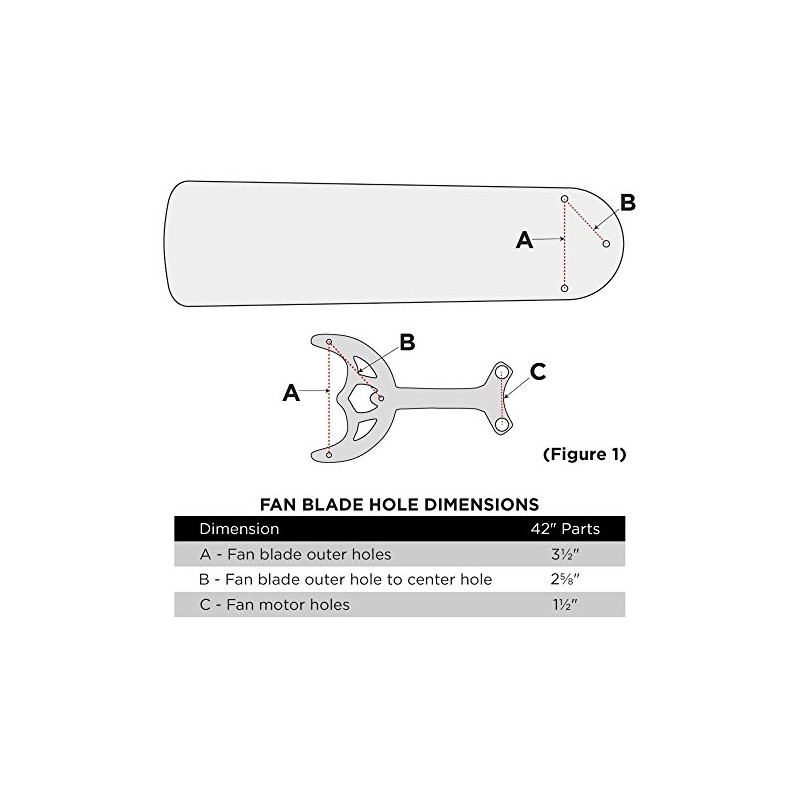 Westinghouse 7740200 Fan Blade Arm 42" Antique Brass Finish(5 Pack)