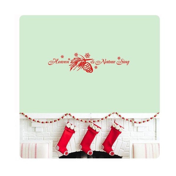 Heaven and Nature Sing Joy to The World Wall Decal