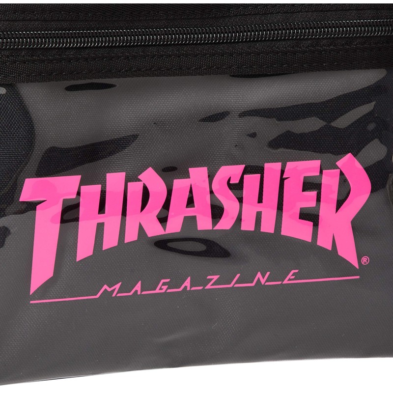 Slasher Sacoche Mini Shoulder Bag, Black/Pink