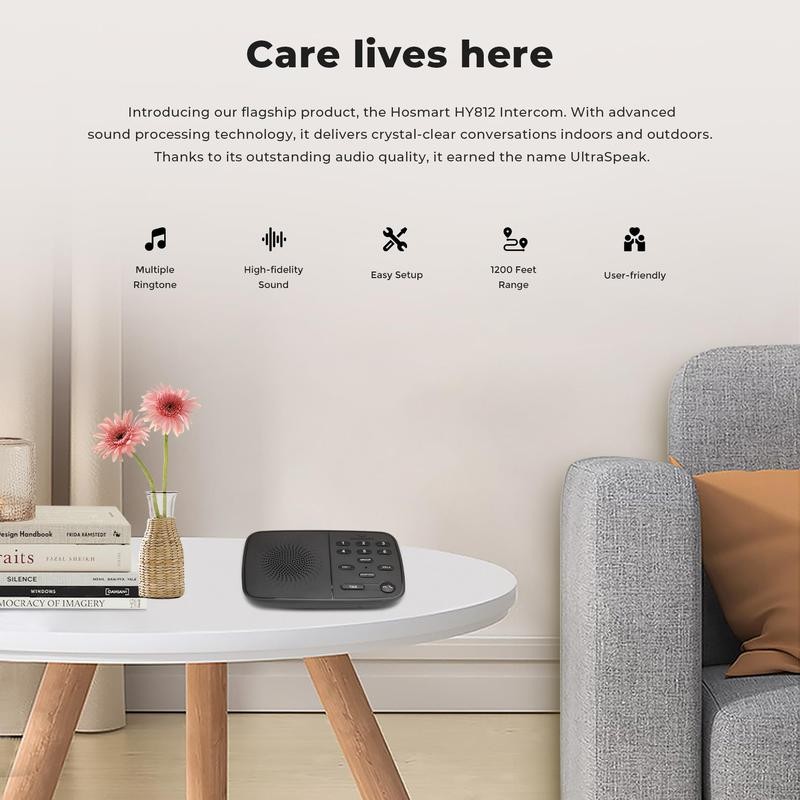 Intercoms Wireless for Home UltraSpeak Pro, 2024 Full Duplex Wireless