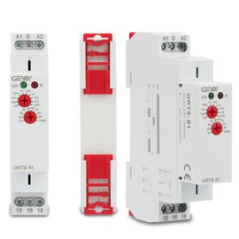 Grt8-B1 Mini Power Off Delay Timer Relay Din Rail Type Delay Timer Switch With Led Indicators For Industrial Electronics Projects Ac/Dc 12V~240V