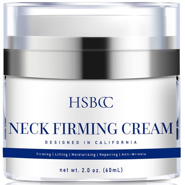 HSBCC Neck firming cream with peptides, Neck Cream, Neck Moisturizer Cream 2 fl oz.