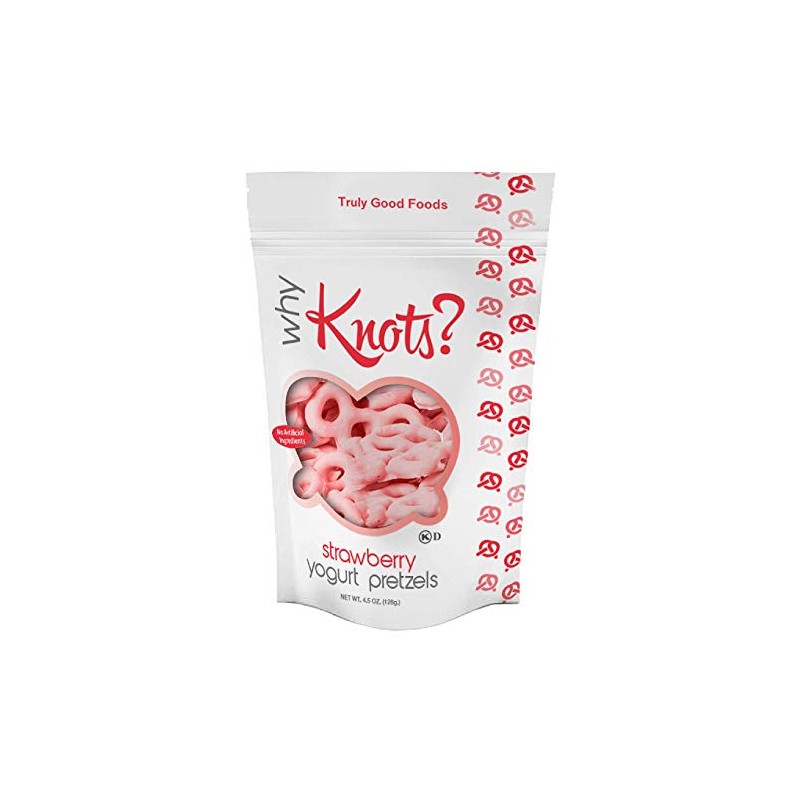 Strawberry Yogurt Pretzels Why Knots?, 4.5oz, 12-count