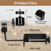 Aiuieaa Clamp Mount with Mini Ball Head Mount, 1/4 Screw