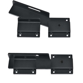 Flip Gate Latch Lock with Padlock Hole，Black 3.5mm Heavy Duty Carbon Steel Adjustable Door Latch for Outdoor Wooden Fence, Swing Sliding Gate, Double Gate, Barn Door, Shed, Vinyl Fence, Yard