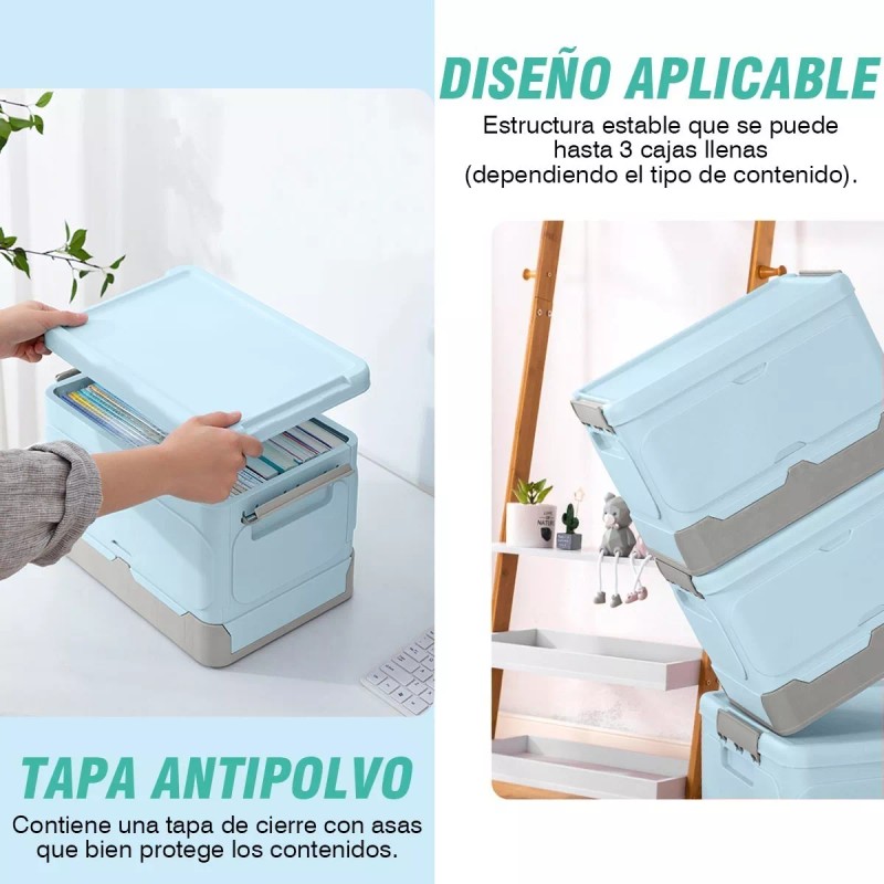 WEHOGAR Caja De Almacenamiento Plegable Para El Hogar Con Tapa