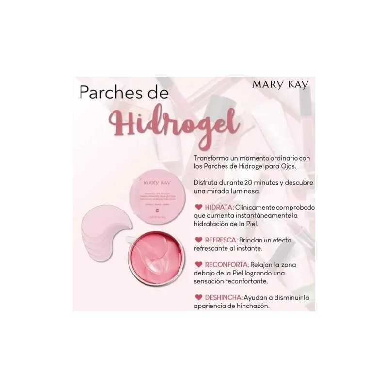 60 Parches(30 Pares)de Gel Mary Kay Hidrogel Para Ojos