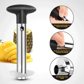Tech Traders New Stainless Steel Fruit Pineapple Slicer