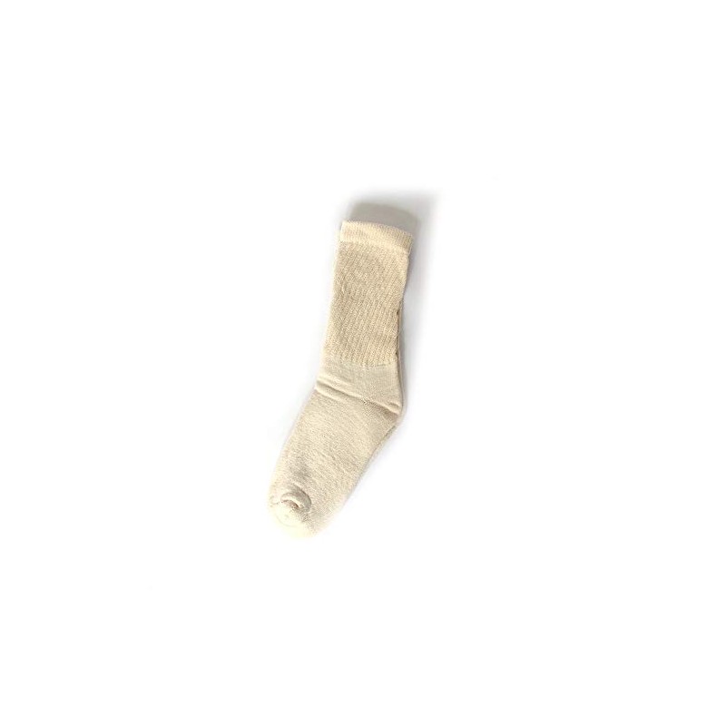 CottonAcres Organic Socks Natural Color, Regular Crew (Medium)